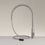 Смеситель кухонный CeaDesign Кitchen с вытяжным ручным изливом, сатин (MIL 201 S) - Фото 2
